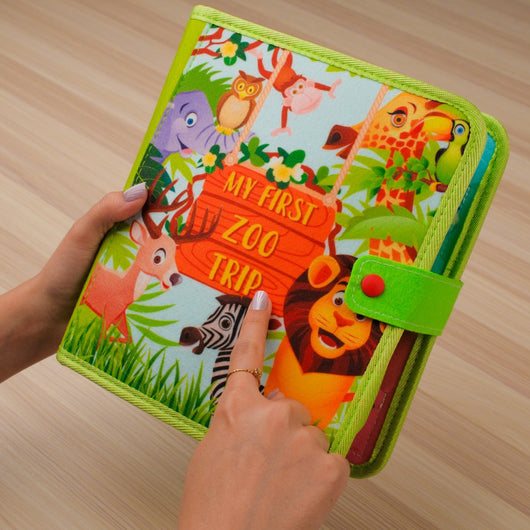 Zoo Adventure Quiet Book - zoo-themed activities